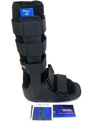 United Ortho Air Cam Walker Fracture Ankle Boot Medium Black Stabilizer