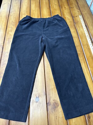 Alfred Dunner Women's Pants Size 18W Black Stretch Pull on