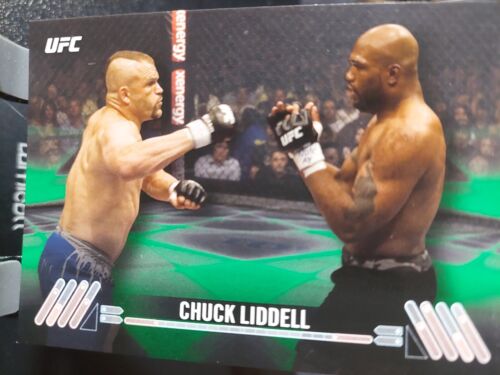 Chuck Liddell #10 2017 Topps UFC Knockout Green #069/215 - Picture 1 of 2