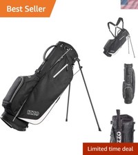 3.2 lbs Adjustable Dual Carry Golf Stand Bag with 4 Pockets  Umbrella Holder