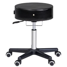 Master Massage Hydraulic Adjustable Swivel Salon Stool Rolling Chair Spa Black