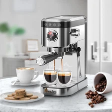 Sejoy Espresso Machine Cappuccino Machine Coffee Maker w/ Steam Wand US