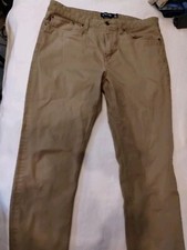 Men's Chaps Pants Size 36 X 32 Flat Front Straight Leg 5  Pocket