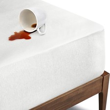 Bioweaves Organic Cotton Jersey Waterproof Mattress Protector Cal King 52" x...