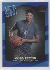 2017 Panini Donruss Rated Rookies Holo Blue Laser 17/49 Justin Patton #185 1u6