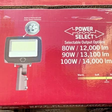 Keystone KT-FLED100PS-R4A-UNV-8CSB-VDIM 100W Power/Color Select LED Flood Light