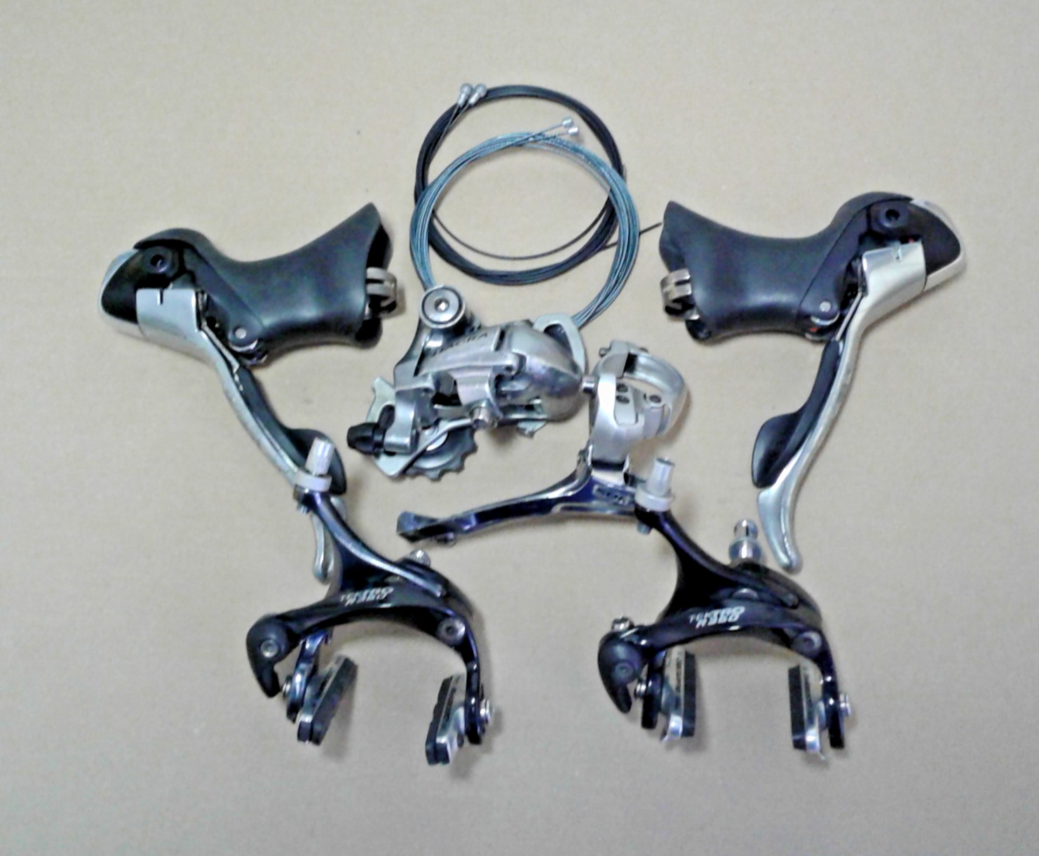 SHIMANO TIAGRA 4500 9 Speed Shifter / Brake Set,  F & R Dera