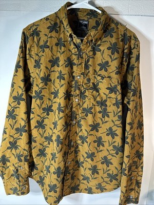 Todd Snyder Italian Long Sleeve Button Down Shirt Mustard Yellow Pre-owned