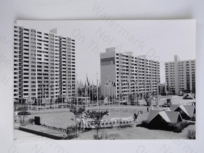Olympisches Dorf Seoul 1988 Olympische Sommerspiele Asienspiele 1986 Korea Foto