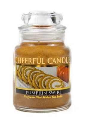Pumpkin Swirl - 170g - Small Jar -  1-Docht Duftkerze Cheerful Candle