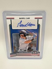 2023 Panini USA Stars & Stripes MAXWELL CLARK Blue Foil AUTO Autograph RC