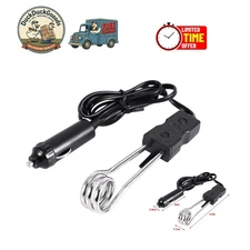 Portable 12V Car Immersion Heater - Ideal for Camping & Traveling Hot Beverages