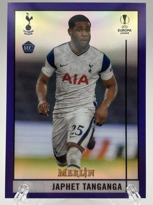 2020-21 Topps Merlin Japhet Tanganga Purple 17/299 Rookie Card Tottenham