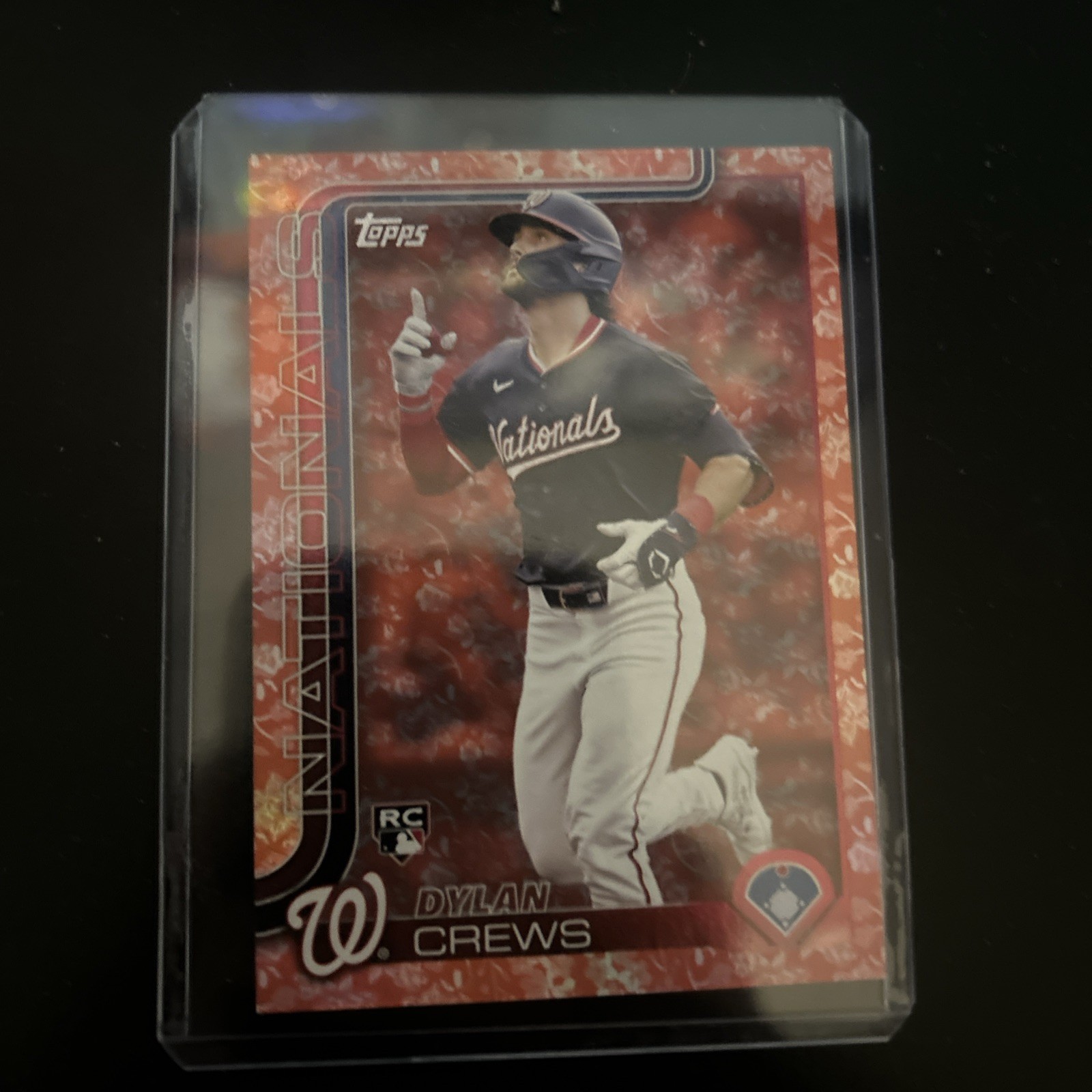 2025 Topps Series 1 - Dylan Crews #74 Flowers 50/50 RC