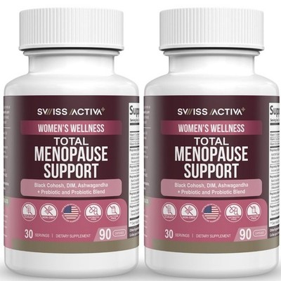 Swiss Activa+ Total Menopause Support   Hormone Balance, Hot Flash Relief, Mo...