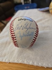 Bert Blyleven Vida Blue George Foster Tug McGraw Maury Wills Autograph Baseball 