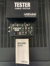 Vintage Whirlwind Cable Tester in Original Box-Instructions New Battery Works