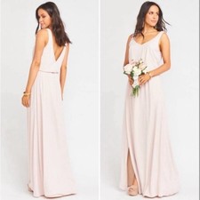Show Me Your Mumu SMYM Kendall dusty blush maxi dress NEW SMALL