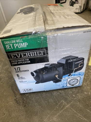 Everbilt Shallow Well Jet Pump 1/2HP (J100A3) - Picture 4 of 7