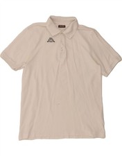 KAPPA Mens Polo Shirt Large White Cotton RG12