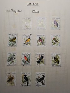 Malawi - 1988. Birds ( 14 of 16). Six Stamps are MINT. Eight are USED.