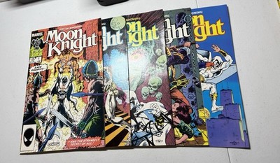 Moon Knight Fist Of Khonshu #1-5 Almost Full Series Marvel 1985