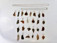 26 Wire-Wrapped Polished Stone Pendants Copper/ Silver Wrap Jewelry