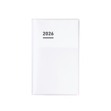 Kokuyo Jibun Techo Diary Mini Planner 2026 Monthly/Weekly B6 Slim White Ni-Jcmd