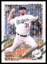 2021 Topps Holiday - SP Variation Max Scherzer #HW171 Red Scarf