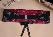 Brocade Style Belt w/ Matching Decorative Bow or Formal Hair Accessory Prom
