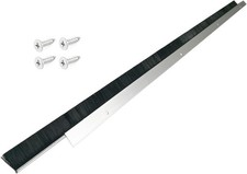 1 Set x 39.37 Inches Net Brush Hair Width 1.5 Inches Door Brush Sweeps Seal Gara