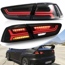 VLAND Smoked LED Tail Lights For 2008-2020 Mitsubishi Lancer W/Sequential UK