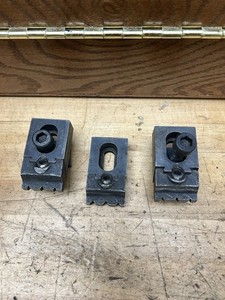 Vintage J & S Tool Co. Machinist Slide Clamps Pull Down Table Clamps Set of 3