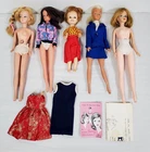 Z-590 VINTAGE COLLECTION OF ASSORTED DOLLS AND ACCESSORIES LIKELY FROM 1960'S!