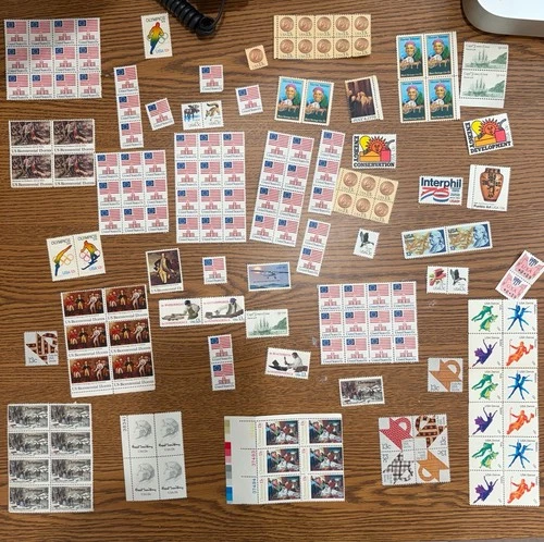 US Stamp Collection Mint Never Hinged 13c 3c Christmas Olympics Historical