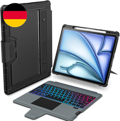 Nillkin Ipad Air 11 Zoll Hülle Mit Tastatur(M3 2025/M2 2024),Robuste Tastaturhül
