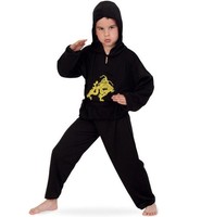 Fasching KostüM Ninja Pb 2-Tlg. Mit Kapuze Und GüRtel 116