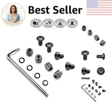Comprehensive 1911 Grip Screw Package - Includes Black Bushings & Secure O-Rings