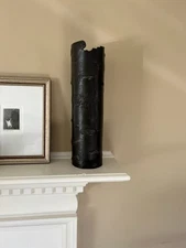 Michael Aram Botanical Bark Vase, Brown, Oxidized Copper, Handmade, 16"H