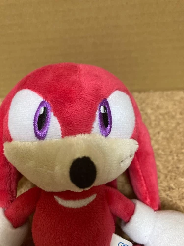 SEGA Knuckles the Echidna Plush Toy S 18cm Rare Sanei Japan with Paper Tags Used image 2