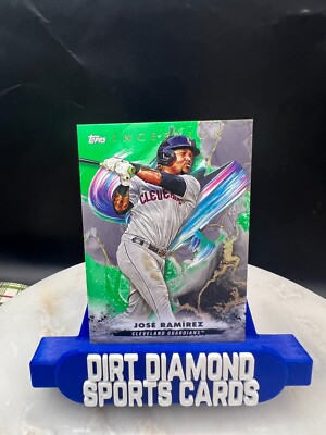 2023 Topps Inception Baseball Green Parallel Jose Ramirez Guardians #29 ...