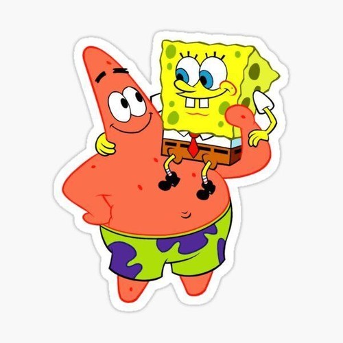 Unique Spongebob Stickers 7, Perfect for Your Gear, Laptops, and More
