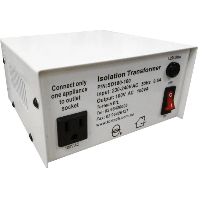 Tortech 100W 240V To 100V Japan Stepdown Isolation Transformer