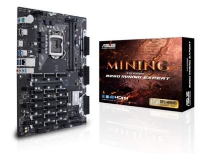 ASUS B250 MINING EXPERT, 90MB0VY0-M0EAY0 DDR4 ATX Motherboard Chip and Ram Inc