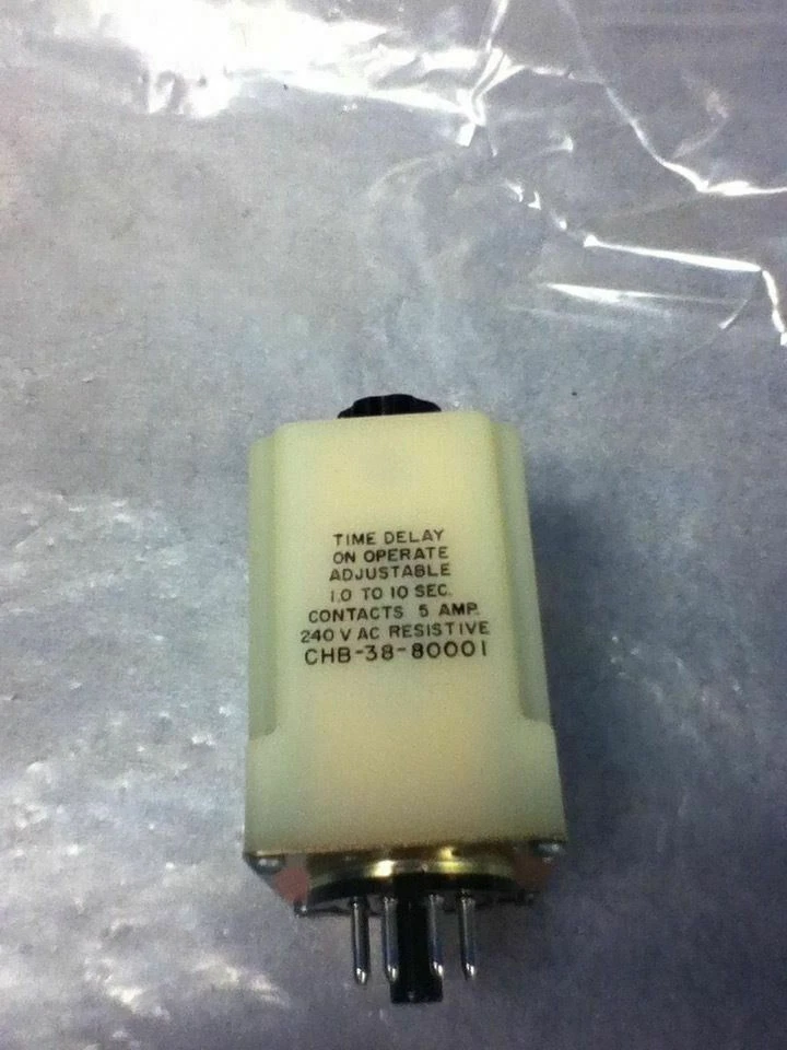 Potter & Brumfield CHB-38-80001 0.1-10 Sec 5 A Delay-On Time Delay Relay - Image 2 of 4