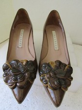 Pura Lopez Pumps, Grün, Lackleder, Top, Gr. 37