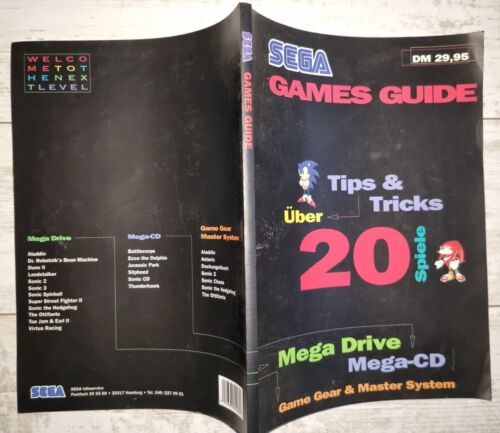 SEGA Games Guide(193 Seiten Tips & Tricks:Mega Drive,Mega-CD.....)Top Zustand!!! - Afbeelding 1 van 2