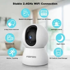 Febfoxs Baby Monitor Security Camera, WiFi Indoor Camera