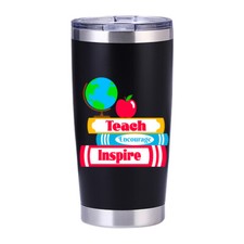 Teacher Appreciation Gift End of School Year 20 oz Insulated Tumbler Black Navy