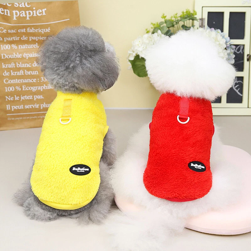 PetDog Cat Warm Fleece Vest Clothes Coat Puppy Small Dog T Shirt Sweater Jacket↟ - Image 2 of 4